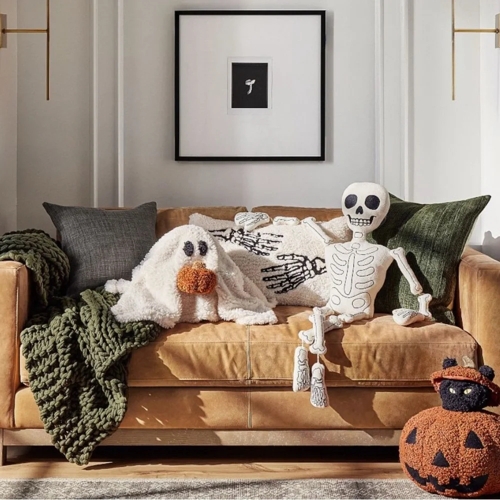 Pottery Barn Gus The Ghost with Pumpkin‎ Pillow